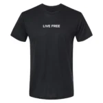 CharlieKirk Live Free Tee Black